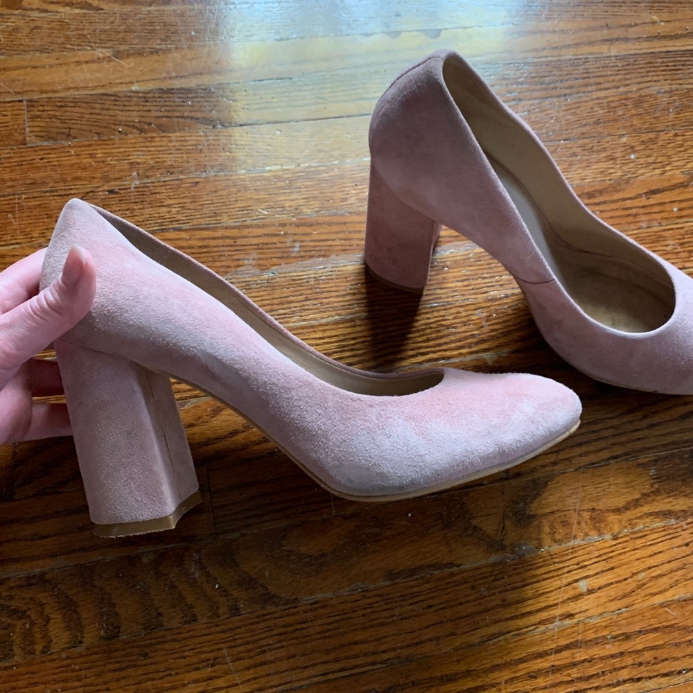 ABLE Light Pink Block Heel